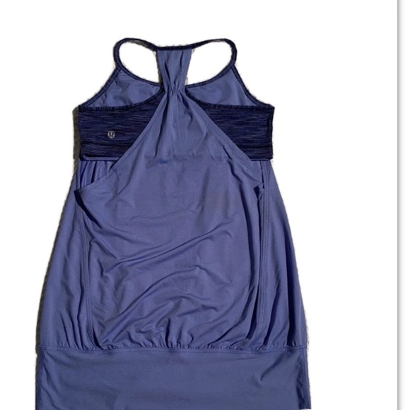 Lululemon No Limits Yoga 4 Layered Tank Lullaby / Wee Are From Space Cadet Blue - Picture 3 of 7